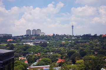 Fototapeta premium Johannesburg cityscape in South Africa