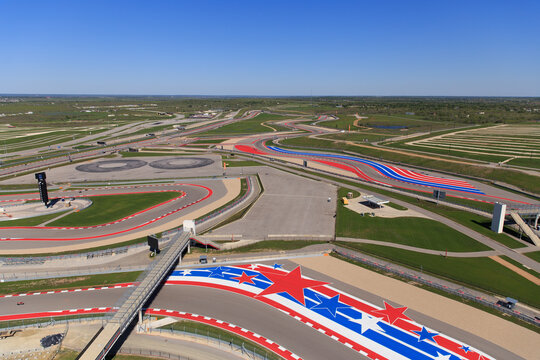 The race track at Circuit of The Americas in Austin, TX.