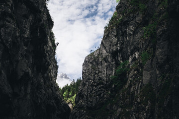 Fototapeta premium View through a stony valley
