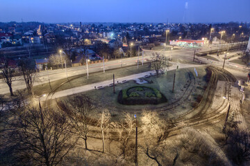 Tram depot - Pabianice city - Poland