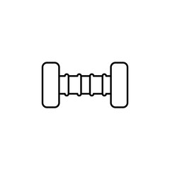 weight line illustration icon on white background