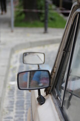 car mirrors, double car mirrors