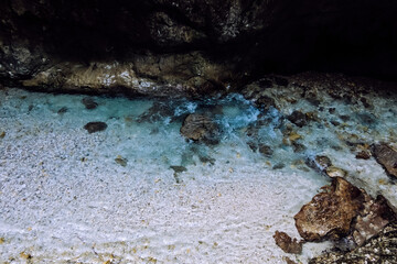 Stony river in the mountains