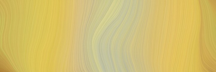 soft artistic art design graphic with modern soft swirl waves background design with dark khaki, tan and silver color