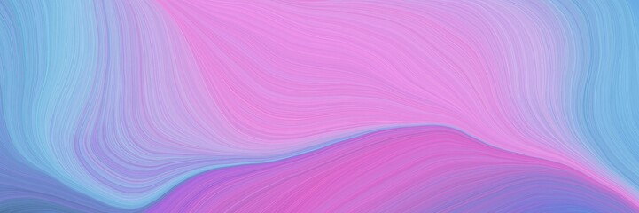Obraz premium soft abstract artistic waves graphic with contemporary waves design with plum, corn flower blue and light pastel purple color