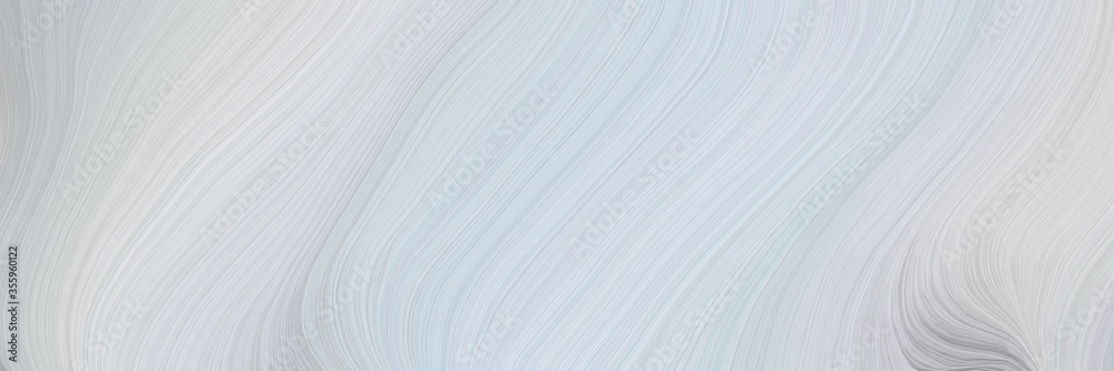 Poster soft creative waves graphic with modern curvy waves background design with light gray, ash gray and 