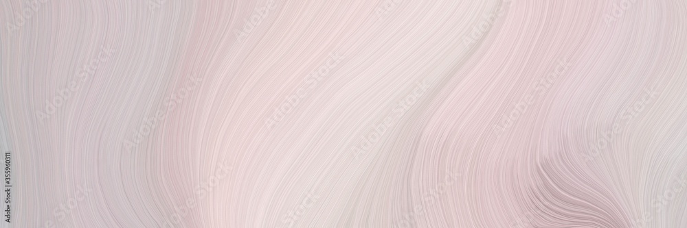 Poster soft creative waves graphic with modern waves background design with light gray, misty rose and ash 