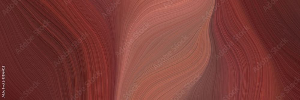 Aufkleber soft abstract artistic waves graphic with modern soft swirl waves background design with old mauve, 