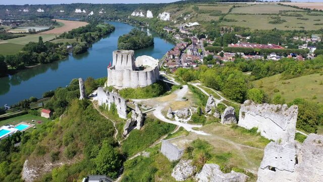 Chateau Gaillard castle, Les Andelys, Normandy, France