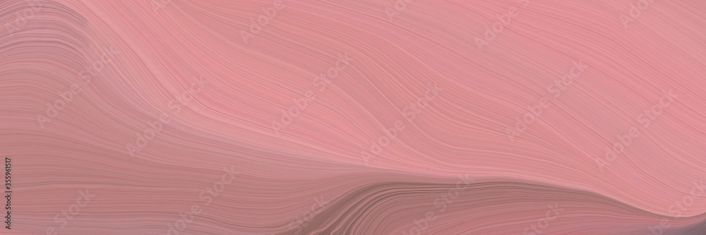 Poster soft abstract artistic waves graphic with smooth swirl waves background illustration with rosy brown