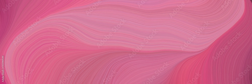 Poster soft abstract artistic waves graphic with modern soft swirl waves background illustration with pale violet red, pastel magenta and moderate pink color