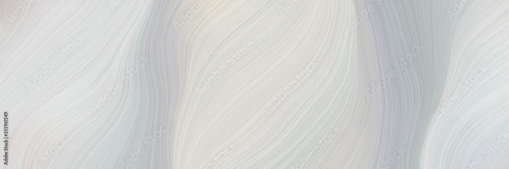 Poster soft artistic art design graphic with smooth swirl waves background illustration with light gray, dark gray and linen color