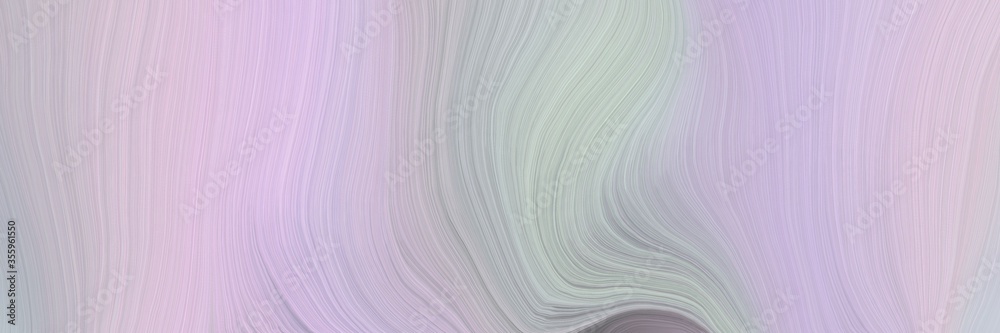 Poster soft background graphic with modern soft curvy waves background design with thistle, dark gray and gray gray color