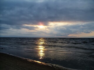 Fototapeta premium sunset over the sea