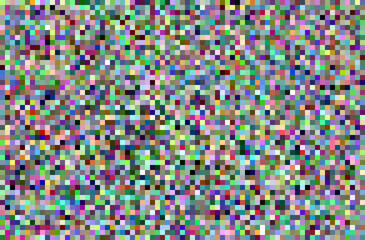 White noise texture. Static interference grunge vector background. TV screen no signal. Pixel Style.