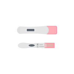 Checking Pregnancy test icon. Pregnancy and motherhood concept. Vector illustration