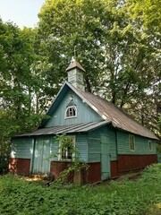 old wooden church in village Pachapava