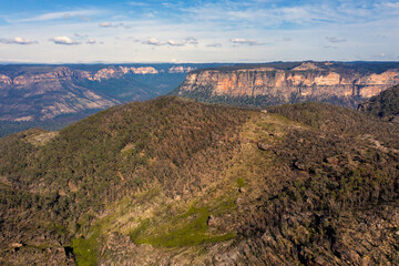 The Explorers Range in The Blue Mountains in Australia
