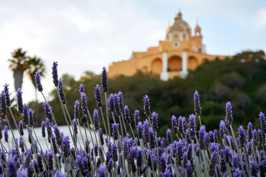 Historic church in the heart of Cholula, Puebla - Sanctuary of the Virgen de los Remedios