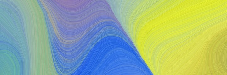 colorful vibrant background graphic with curvy background illustration with light slate gray, royal blue and green yellow color