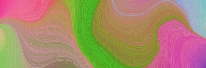 colorful vibrant abstract art waves graphic with smooth swirl waves background illustration with rosy brown, dark green and olive drab color