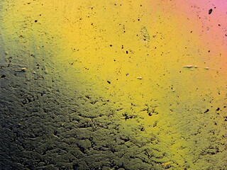 Black and yellow wall background. Colorful grunge background with fine noise