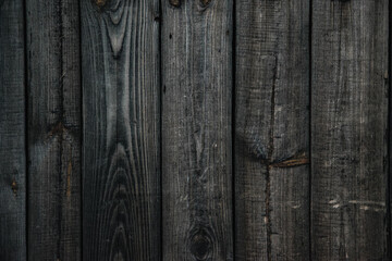 Grunge dark old hard wood plank background.