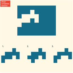 Obraz premium Visual intelligence activity - Find the extracted shape. 