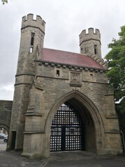 Fototapeta na wymiar Norman Arch, Lister Park, Bradford, West Yorkshire, UK