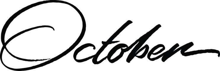 April lettering. Hand drew vector illustration, design, greeting card, logo

1