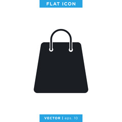 Shopping bag icon vector design template