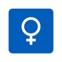 Fototapeta premium Female gender icon. WC symbol modern, simple, vector, icon for website design, mobile app, ui. Vector Illustration