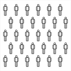 people population icon eps 10, human population vector template