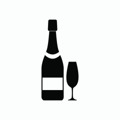 wine icon vector