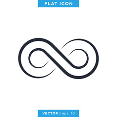 Infinity Icon Vector Logo Design Template