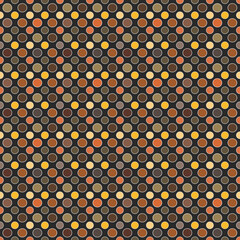 Seamless pattern in colorful circles. Simple background for textile, fabric, covers, surface, print, gift wrapping.