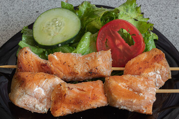 Salmon With Salad