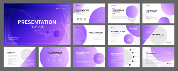 Business presentation templates set. use in presentation, flyer and leaflet, corporate report, marketing, advertising, annual report, banner, annual report brochure, company profile.