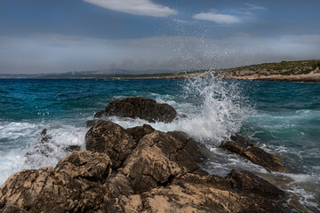 Izmir Demircili village and magnificent cliffs