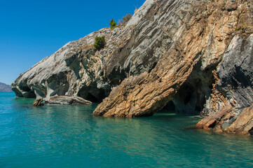 Catedrales de Marmol Carretera Austral lago general Carrera Region de Aisen  Chile Sudamerica