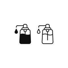 Liquid soap icon vector. Hand sanitizer sign