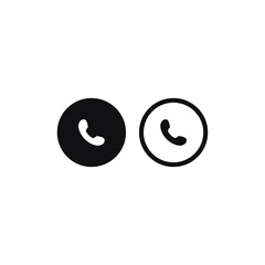 Accept call icon vector. Answer call sign