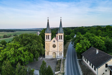 The Tekije Church from air