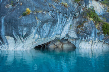 Naklejka premium Catedreles de Marmol Lago General Carrera Regin de Aisen Marmol roca