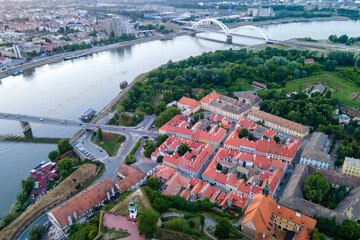 Bridges of the Novi Sad from the air