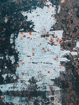 rusty texture of the wall. Grunge background ruined old street wall. Art concept © agusyonok