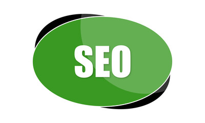 Seo - text written in green shape