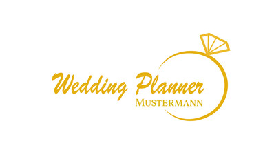 Fototapeta na wymiar Hochzeitsplaner Logo, Hochzeitsplaner Logo