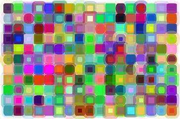 Beautiful abstract  shapes with lots of colors with different sized, rounded and transparent random colorful strokes and transparent background