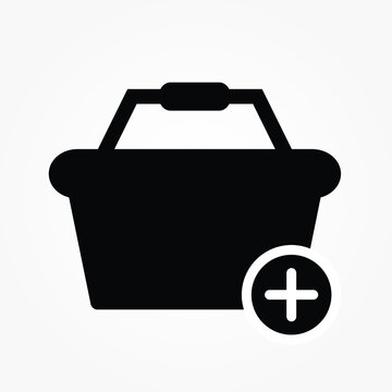 add item shooping icon vector illustration